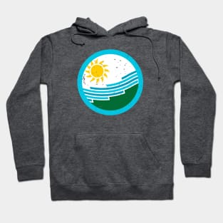 Retro Spokane Washington City Flag // Vintage Spokane Grunge Emblem Hoodie